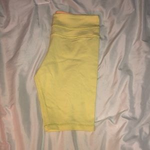 Yellow Lululemon Spandex Shorts🐥